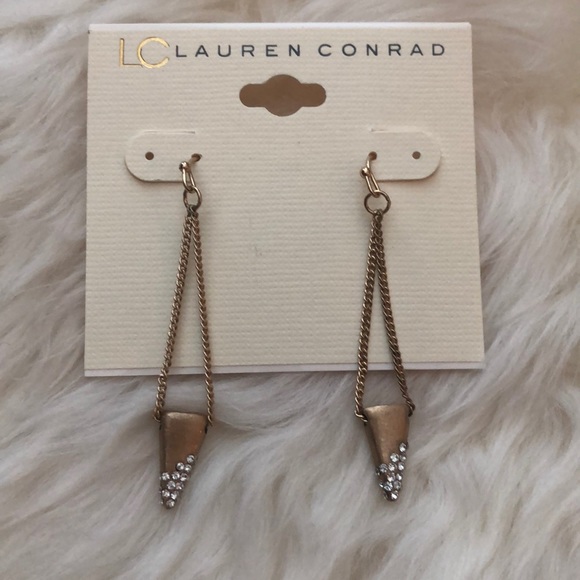 LC Lauren Conrad Simulated Diamond Drop Earrings - Picture 2 of 8